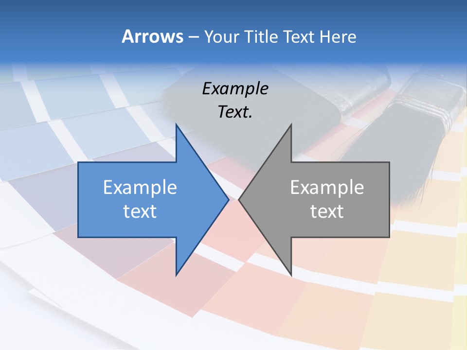 A Paint Brush With A Color Swater On Top Of It PowerPoint Template