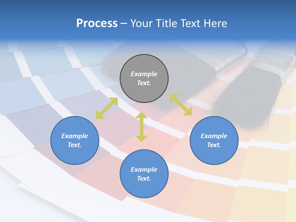 A Paint Brush With A Color Swater On Top Of It PowerPoint Template