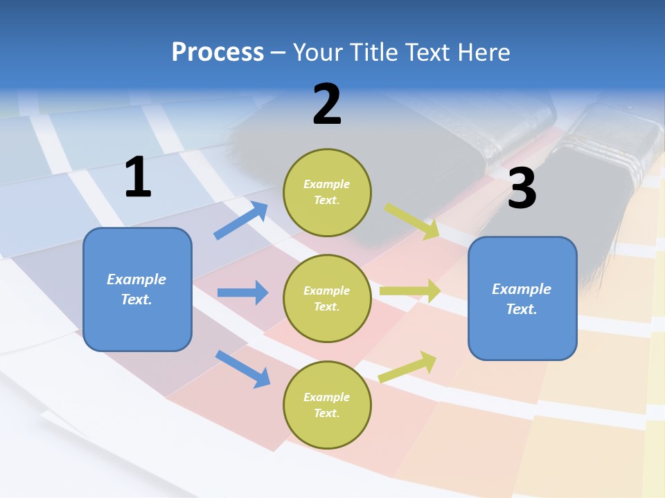A Paint Brush With A Color Swater On Top Of It PowerPoint Template