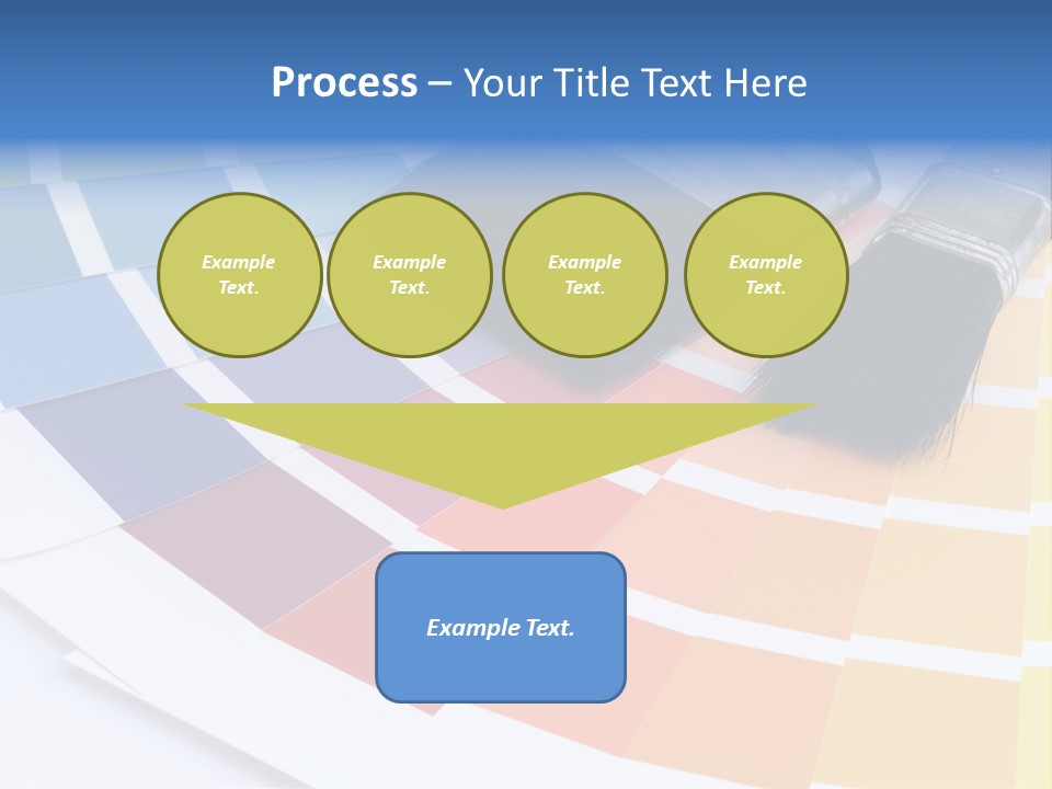 A Paint Brush With A Color Swater On Top Of It PowerPoint Template