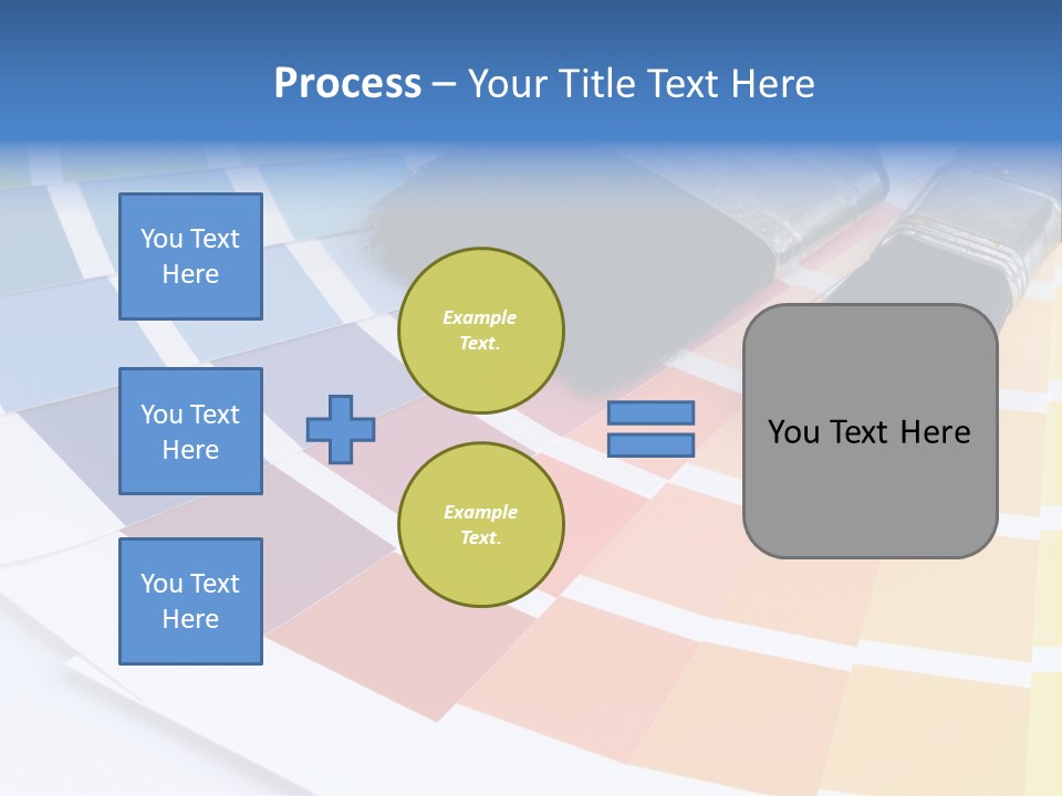 A Paint Brush With A Color Swater On Top Of It PowerPoint Template