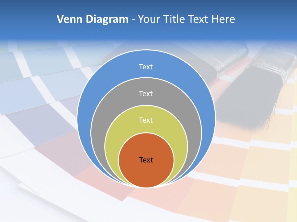 A Paint Brush With A Color Swater On Top Of It PowerPoint Template