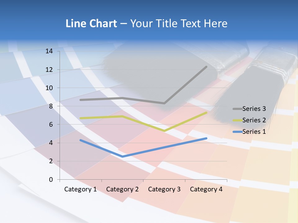 A Paint Brush With A Color Swater On Top Of It PowerPoint Template