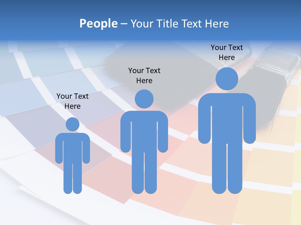 A Paint Brush With A Color Swater On Top Of It PowerPoint Template