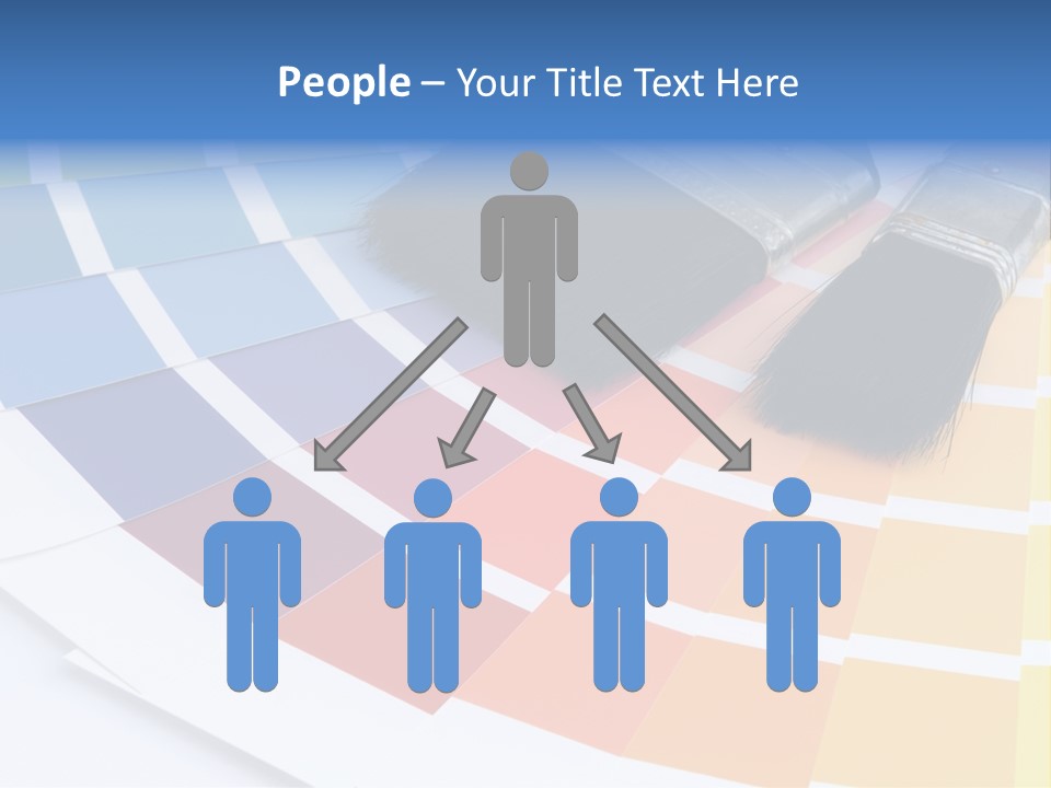 A Paint Brush With A Color Swater On Top Of It PowerPoint Template