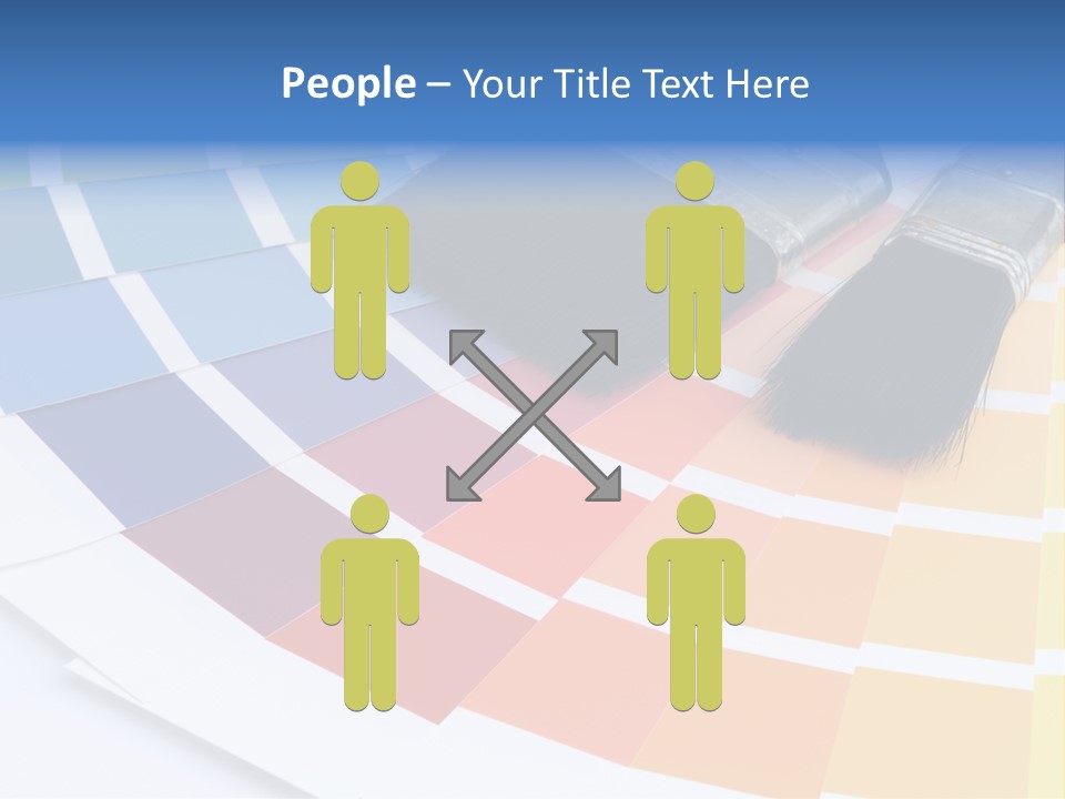 A Paint Brush With A Color Swater On Top Of It PowerPoint Template