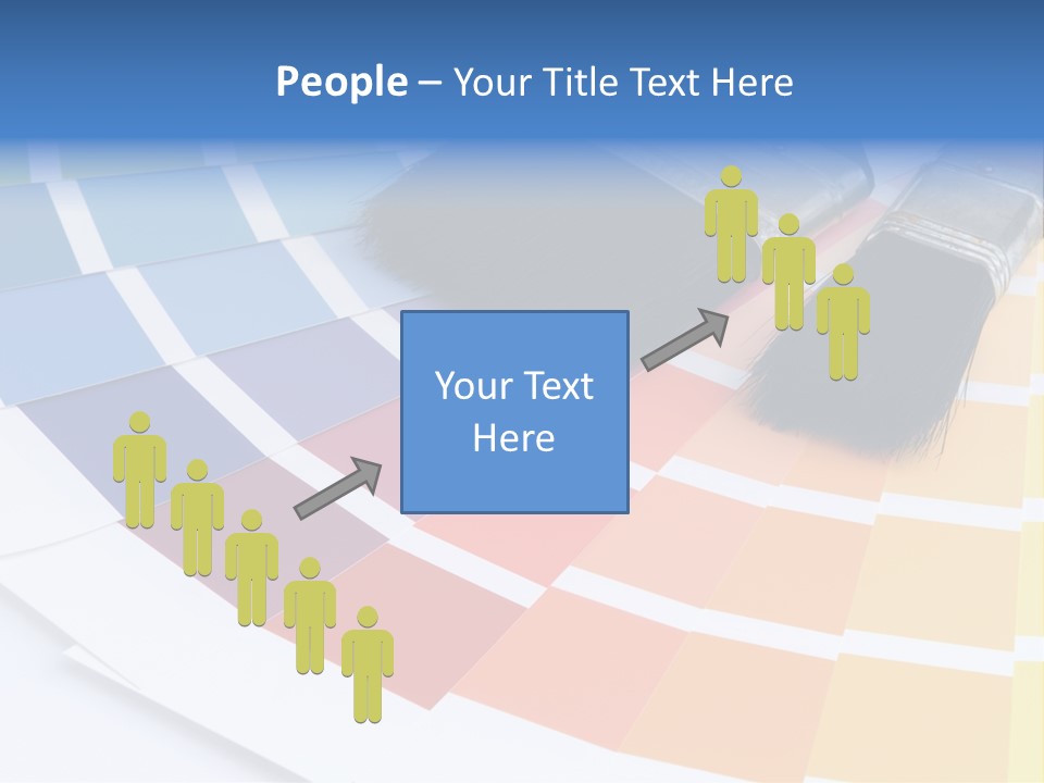 A Paint Brush With A Color Swater On Top Of It PowerPoint Template