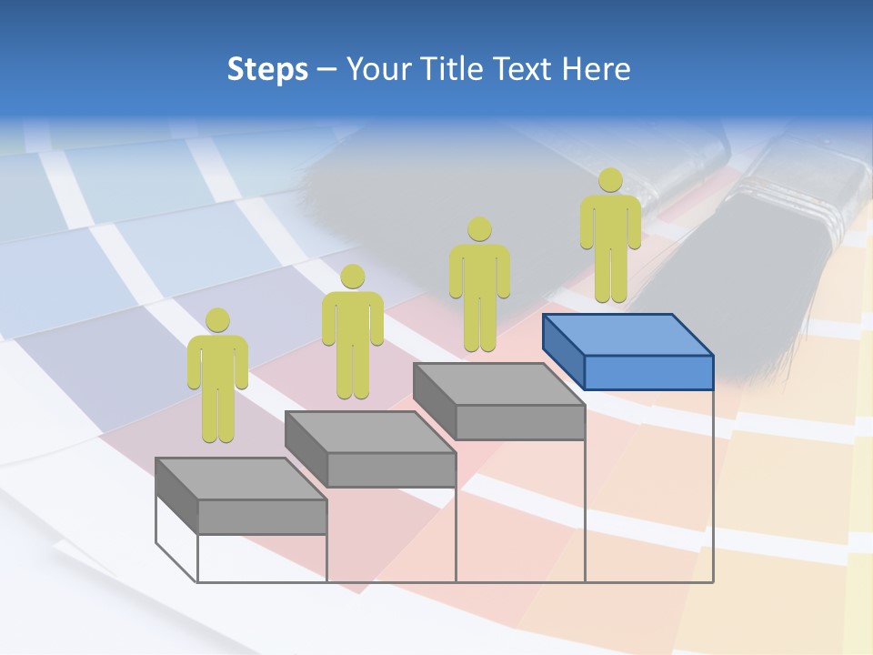 A Paint Brush With A Color Swater On Top Of It PowerPoint Template