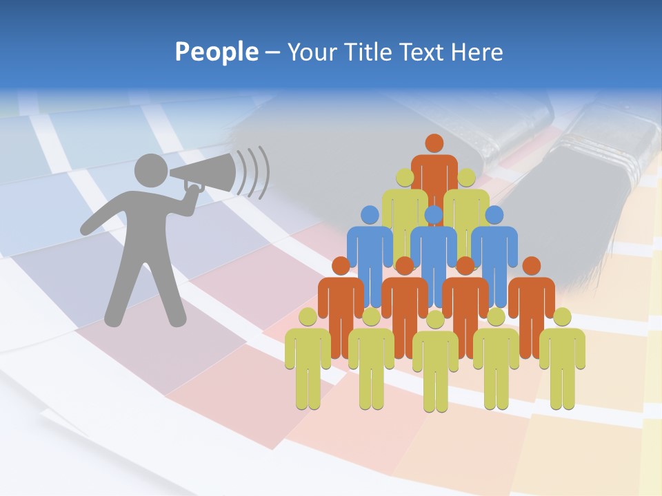 A Paint Brush With A Color Swater On Top Of It PowerPoint Template