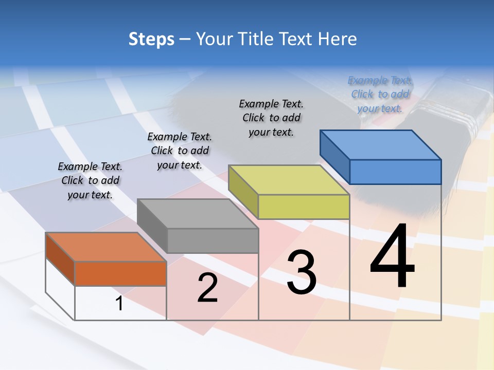 A Paint Brush With A Color Swater On Top Of It PowerPoint Template