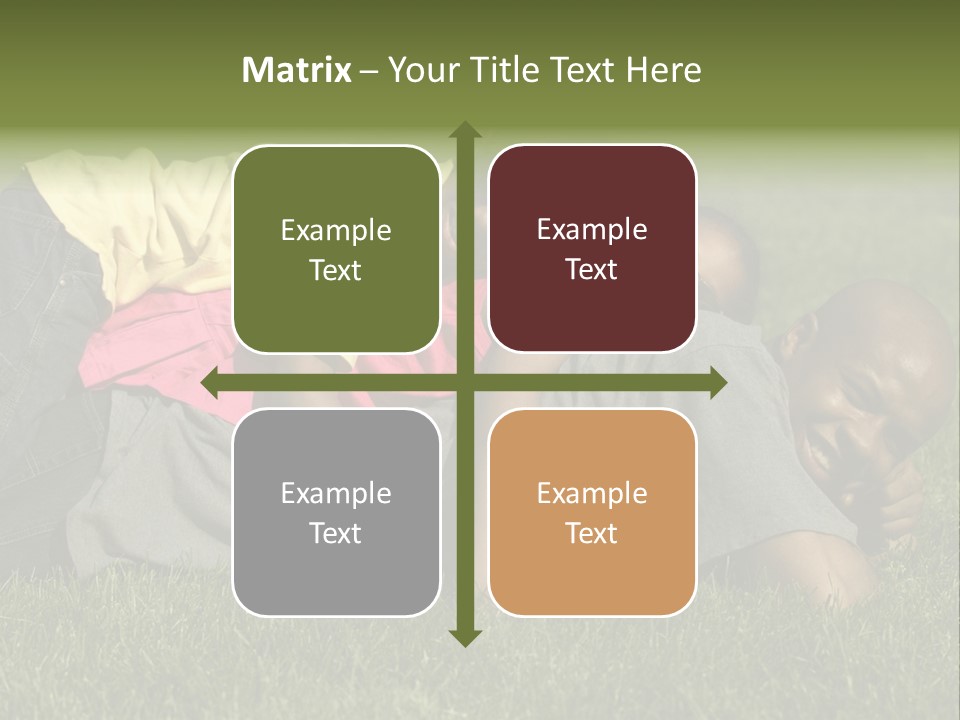 Family In The Park PowerPoint Template