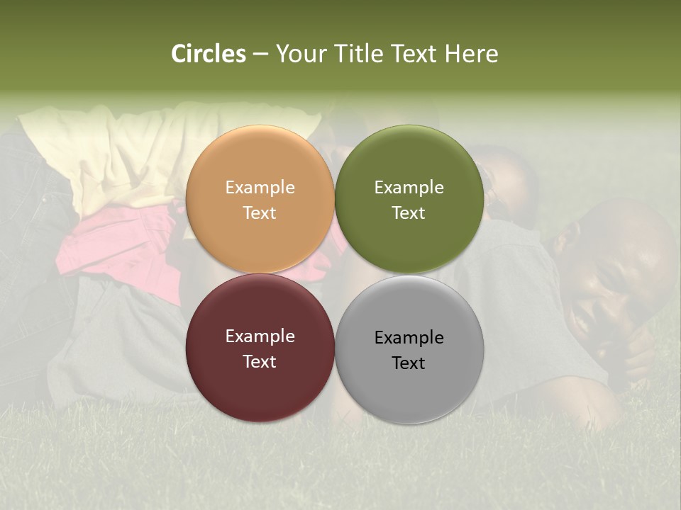 Family In The Park PowerPoint Template