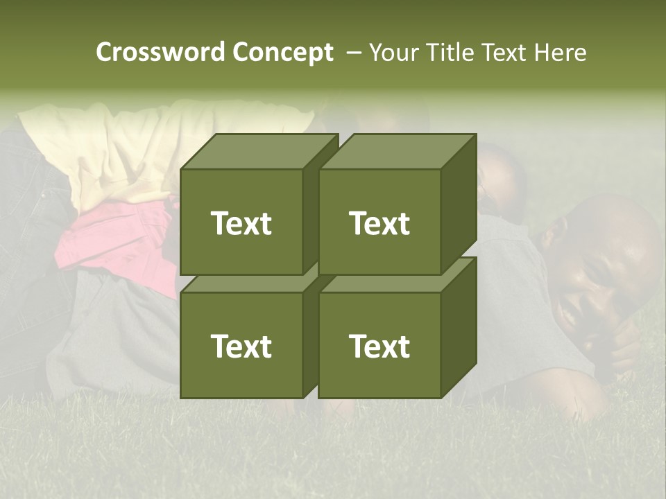 Family In The Park PowerPoint Template