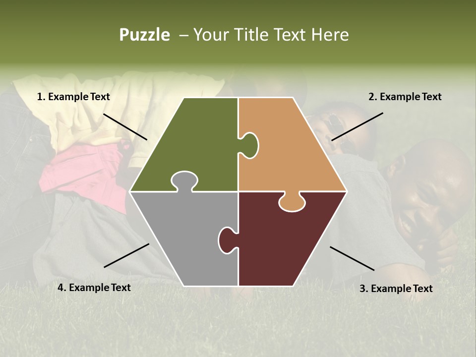 Family In The Park PowerPoint Template