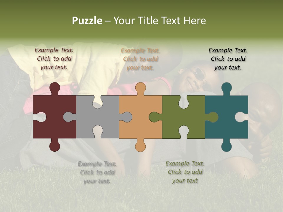 Family In The Park PowerPoint Template