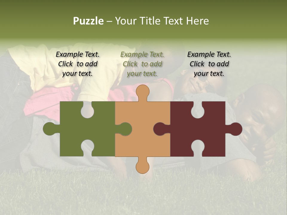 Family In The Park PowerPoint Template