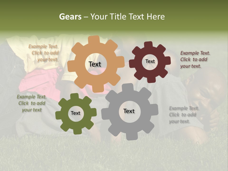 Family In The Park PowerPoint Template