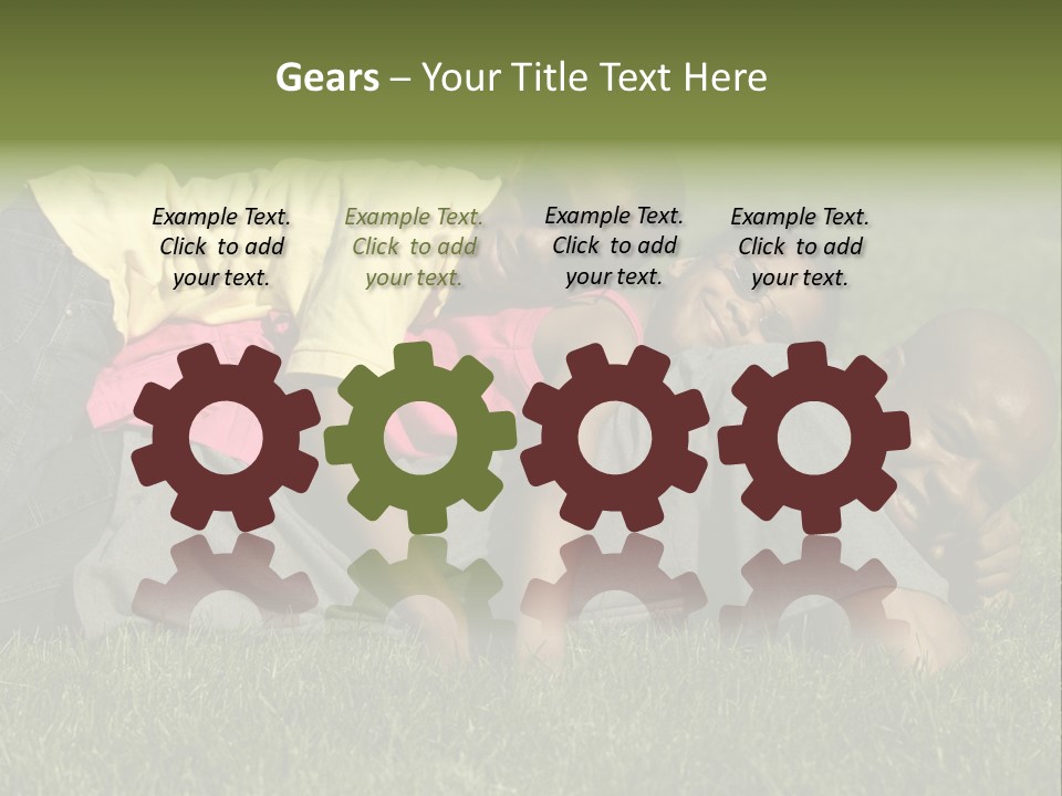 Family In The Park PowerPoint Template