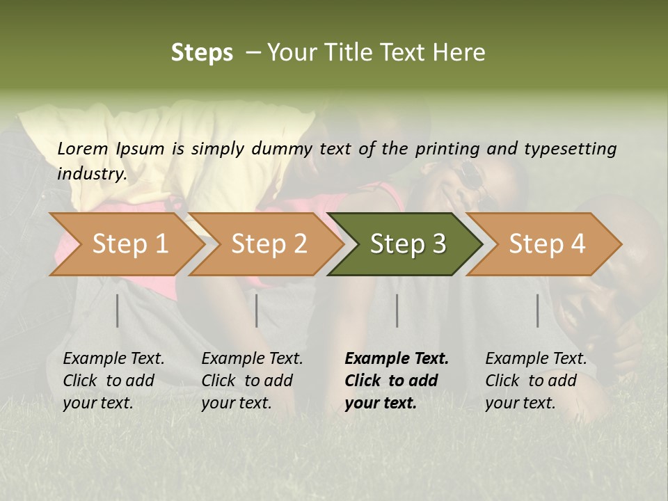 Family In The Park PowerPoint Template