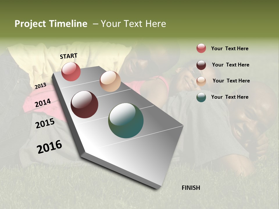 Family In The Park PowerPoint Template