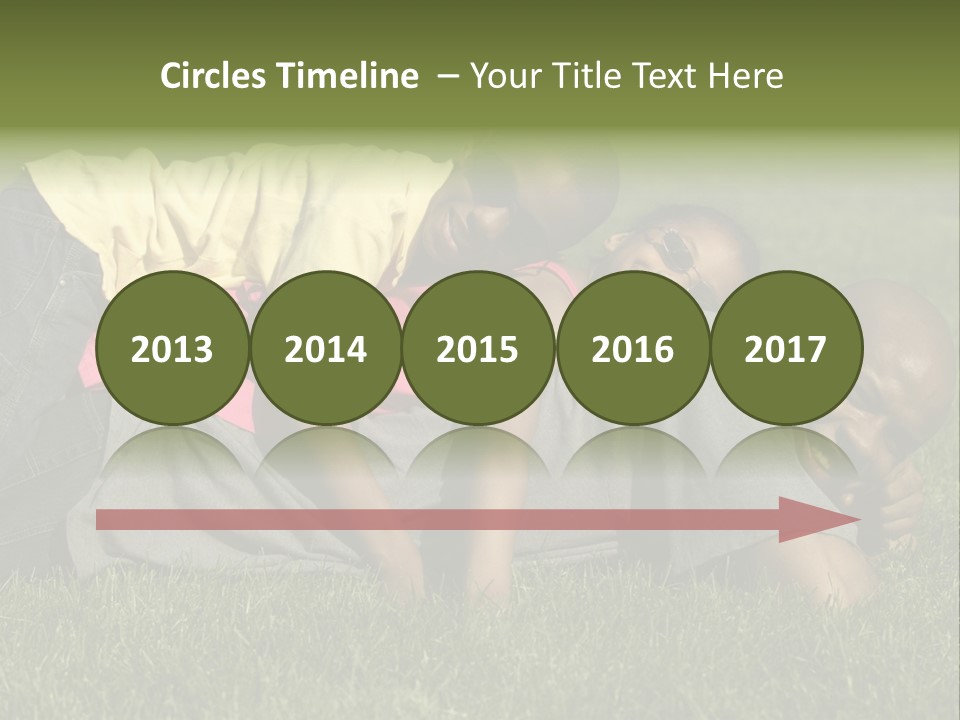 Family In The Park PowerPoint Template