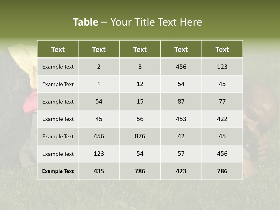 Family In The Park PowerPoint Template