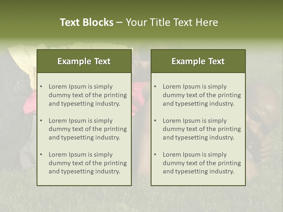 Family In The Park PowerPoint Template