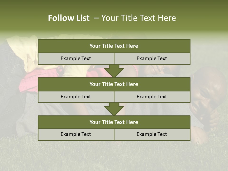 Family In The Park PowerPoint Template