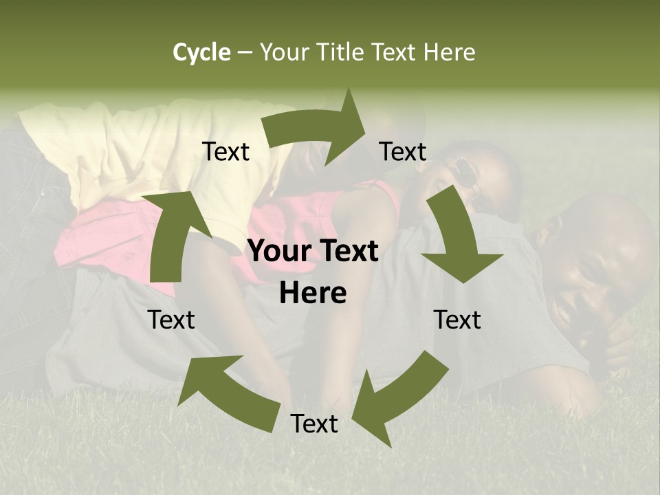 Family In The Park PowerPoint Template