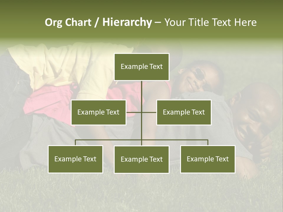 Family In The Park PowerPoint Template