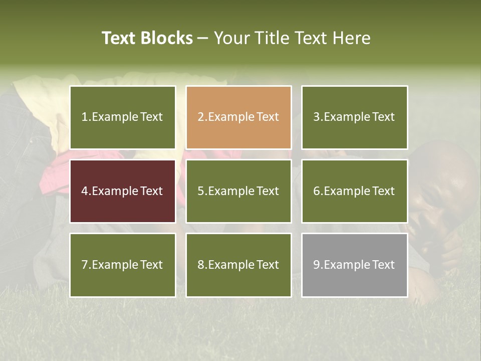 Family In The Park PowerPoint Template