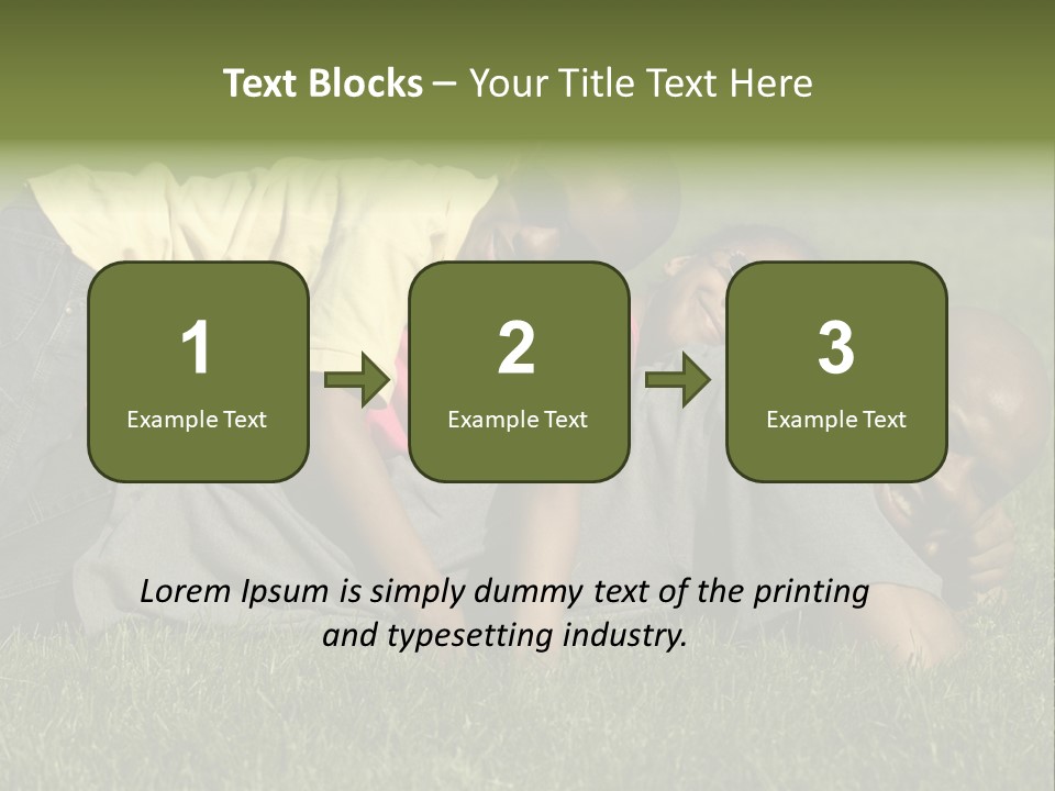 Family In The Park PowerPoint Template