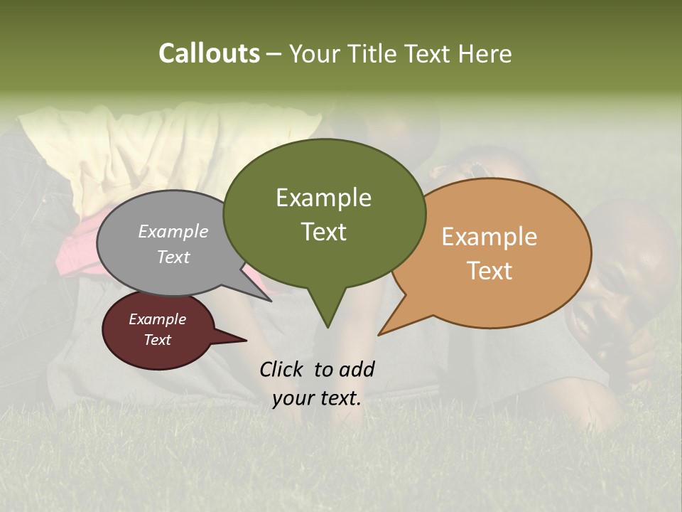 Family In The Park PowerPoint Template