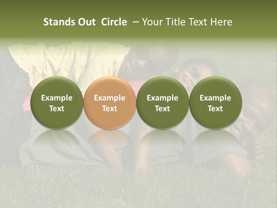 Family In The Park PowerPoint Template