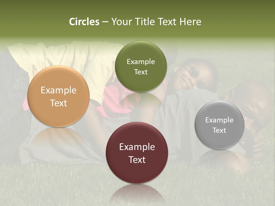 Family In The Park PowerPoint Template