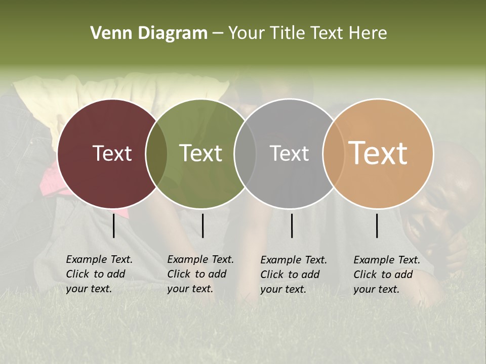 Family In The Park PowerPoint Template