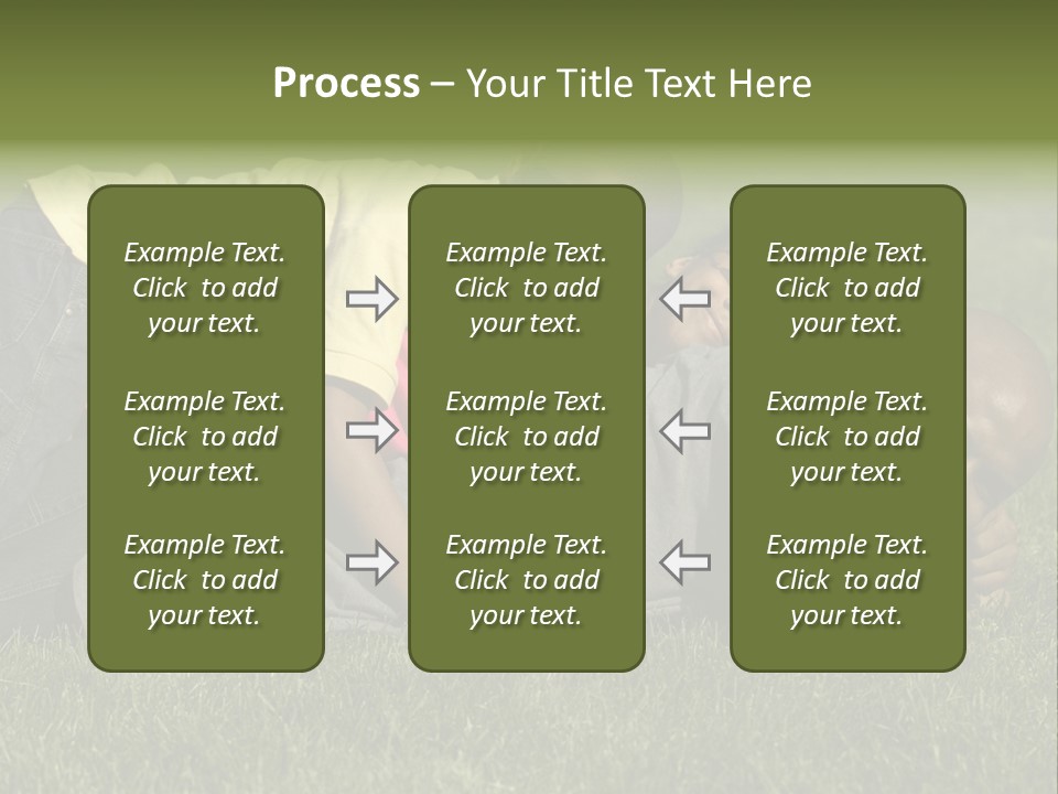Family In The Park PowerPoint Template