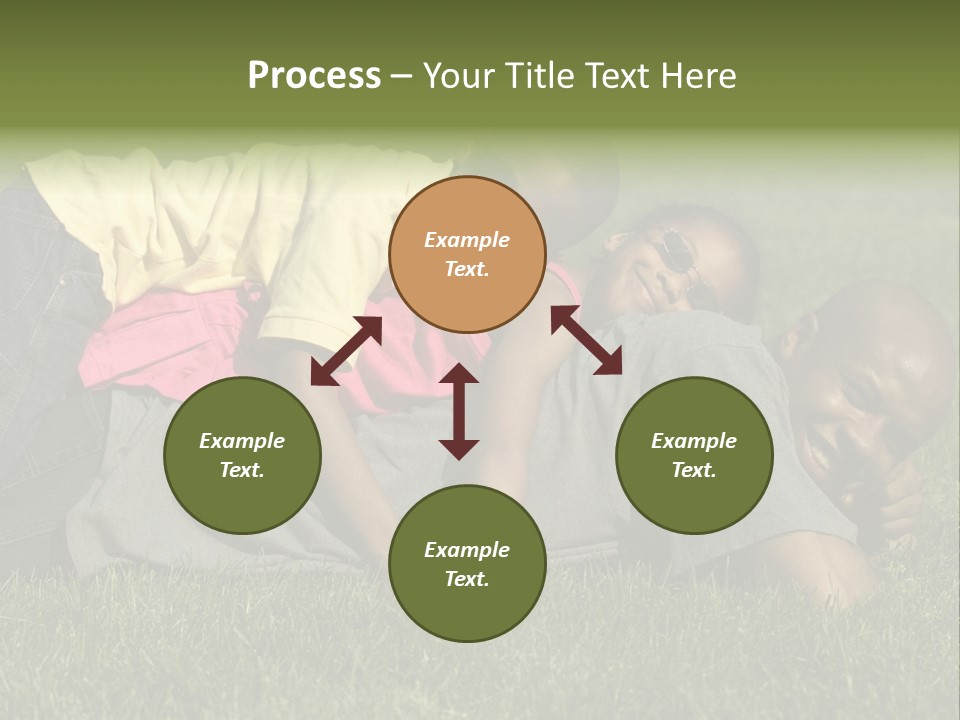 Family In The Park PowerPoint Template