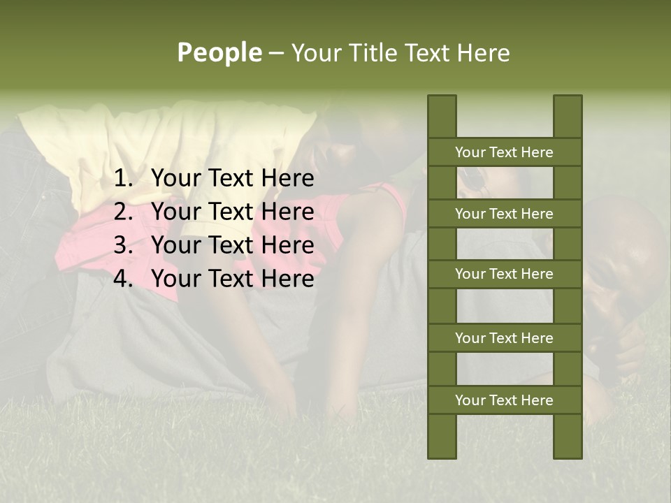 Family In The Park PowerPoint Template