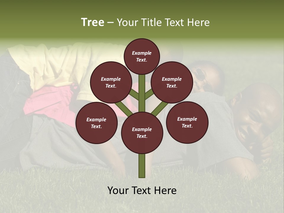 Family In The Park PowerPoint Template