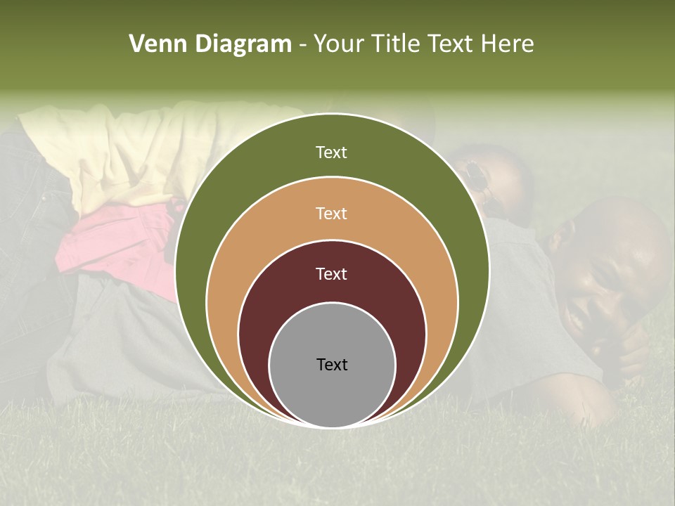 Family In The Park PowerPoint Template