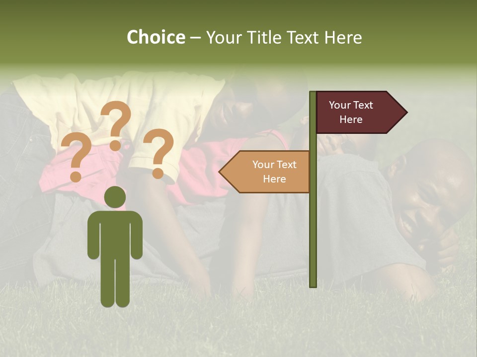 Family In The Park PowerPoint Template