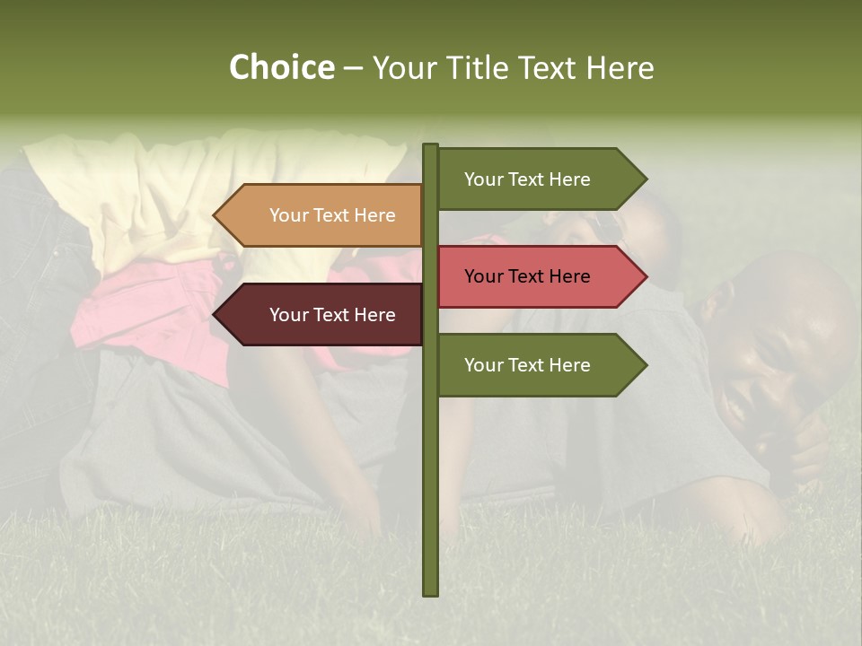 Family In The Park PowerPoint Template