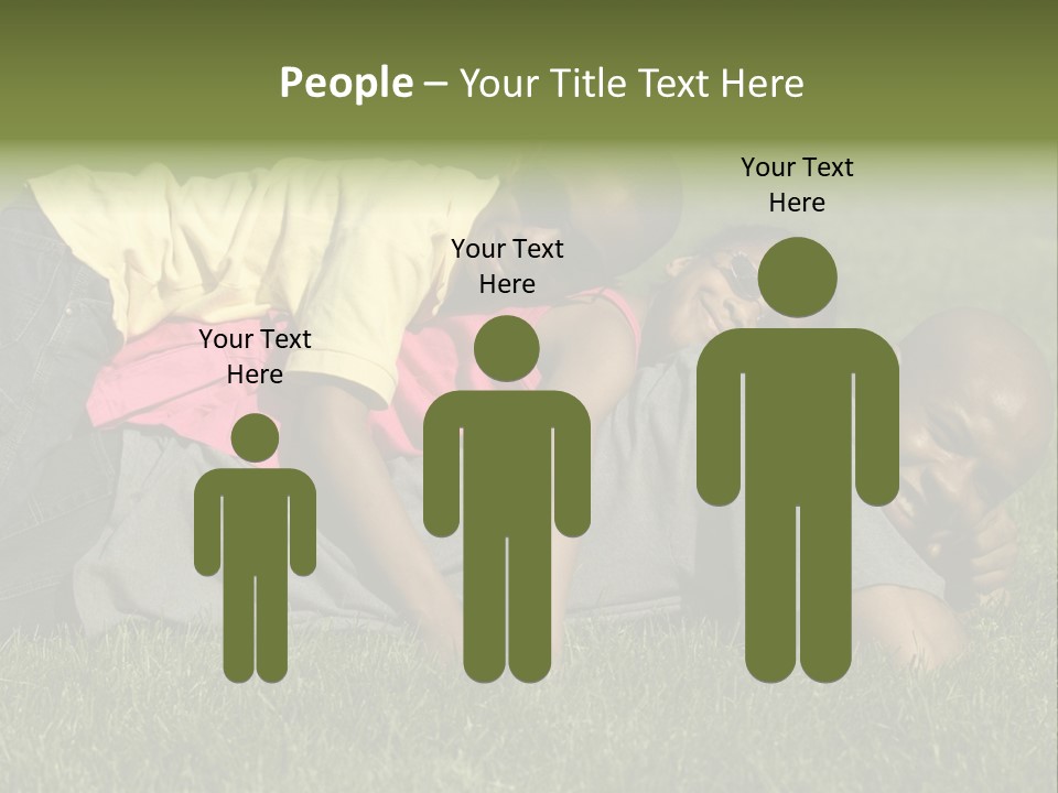 Family In The Park PowerPoint Template