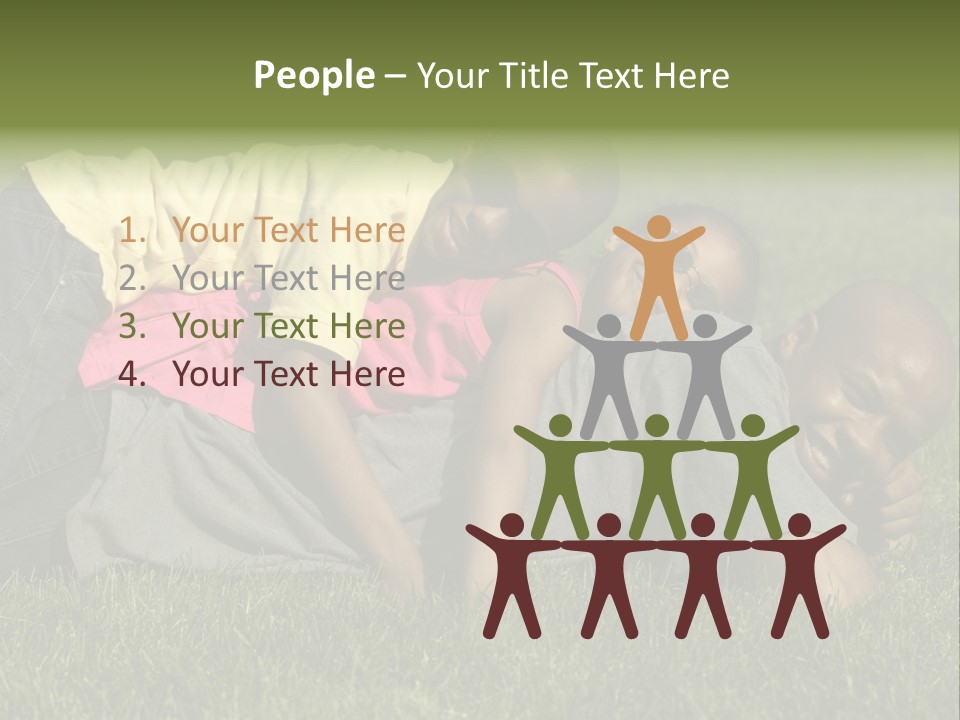 Family In The Park PowerPoint Template