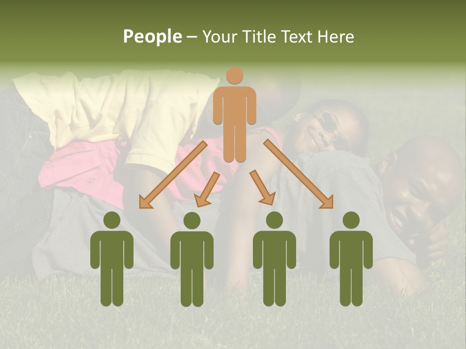 Family In The Park PowerPoint Template