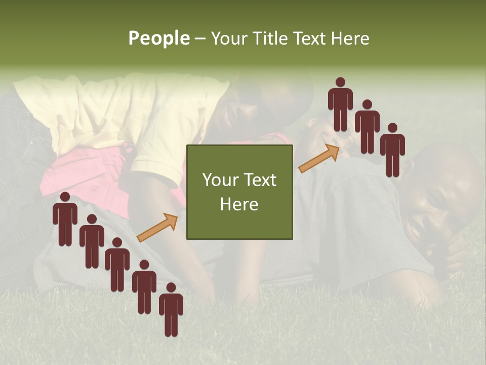 Family In The Park PowerPoint Template
