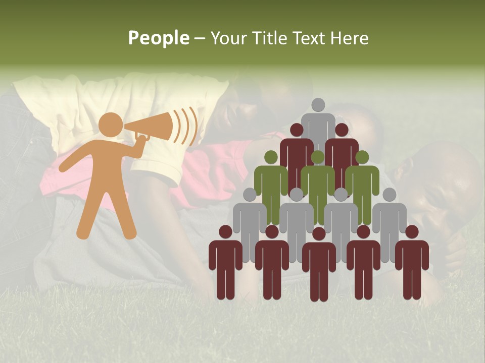 Family In The Park PowerPoint Template