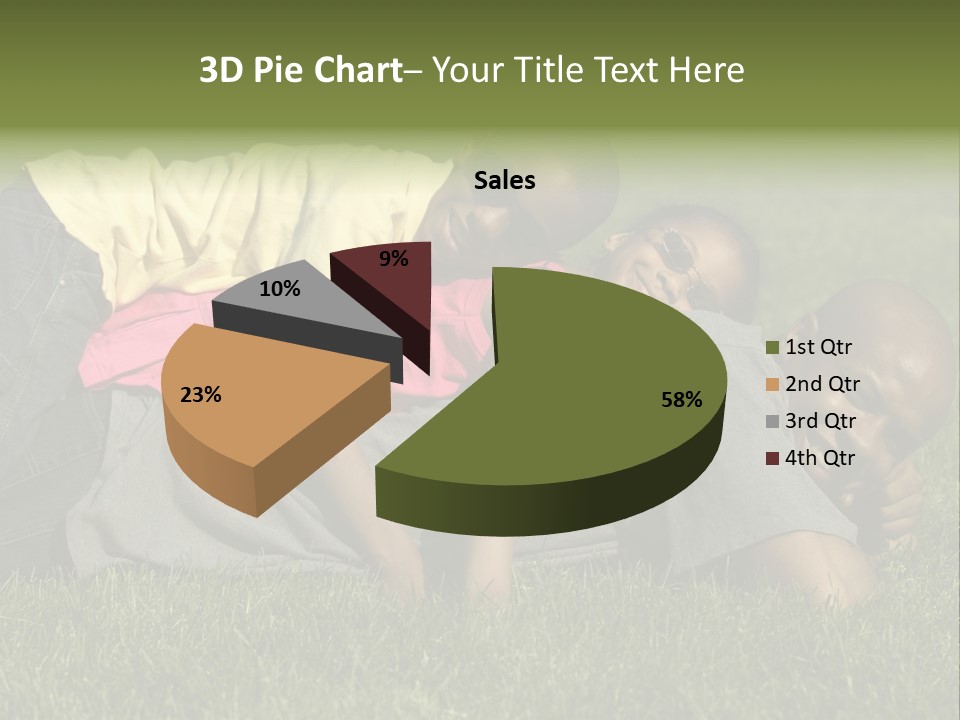 Family In The Park PowerPoint Template