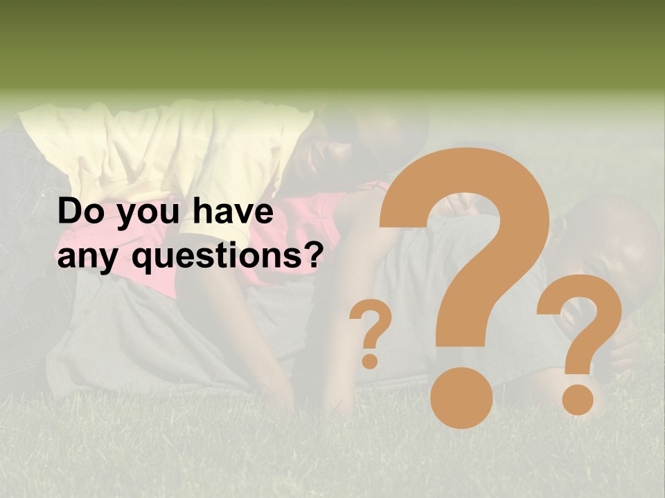 Family In The Park PowerPoint Template